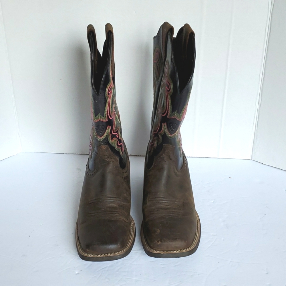 ARIAT Quickdraw Square Toe Leather Women's Sz 7.5 B